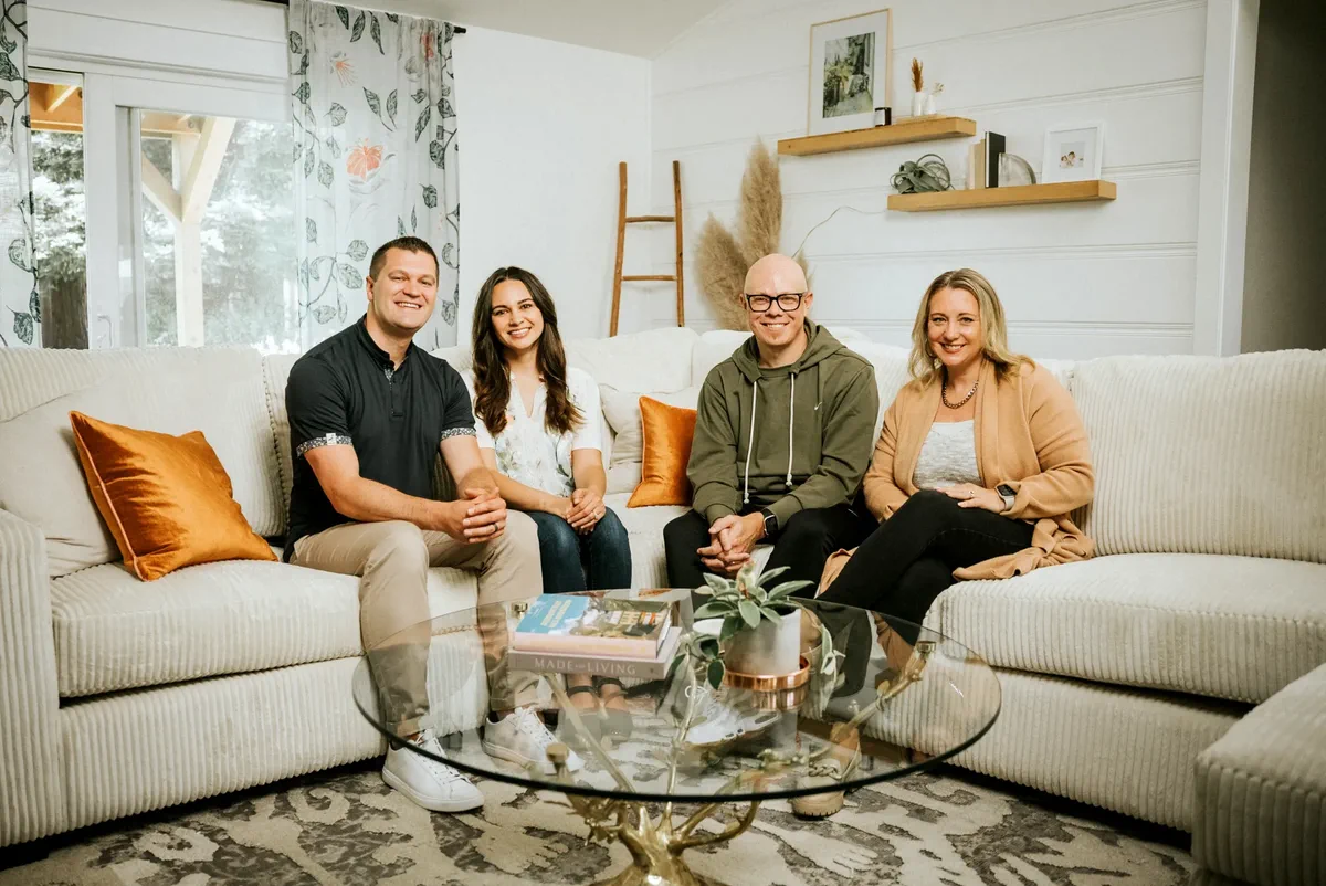 Jony and Maria Volk with friends at CityLife Church East Bay